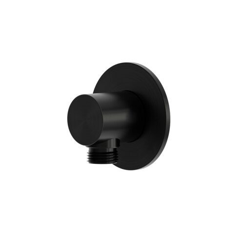 Attache murale flexible noir en materiau resistant pour douchette baignoire