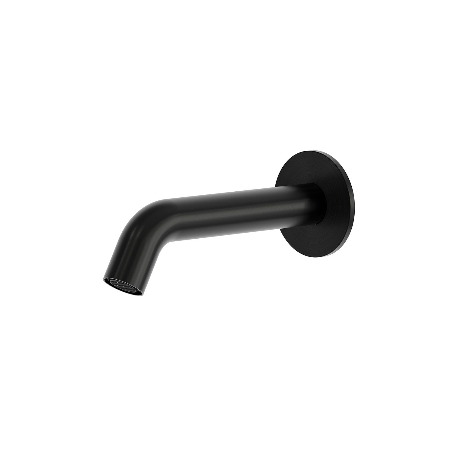 Bec mural en acier inox noir mat pour lavabo resistant et durable