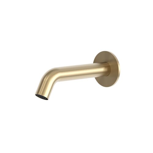 Bec mural en acier inoxydable finition or pour lavabo resistant et durable