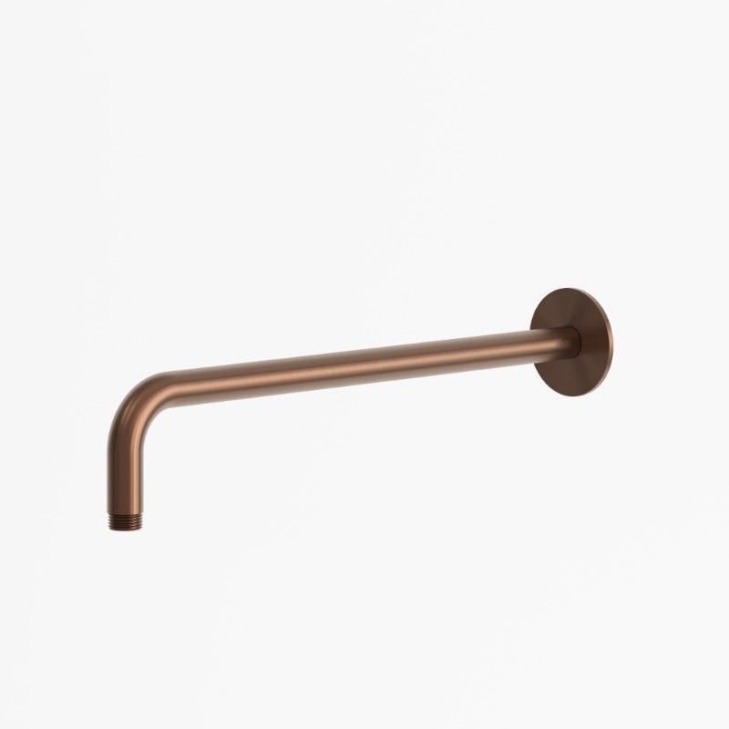 Bras de douche mural en acier inoxydable 316L finition or rose resistant – Image 2