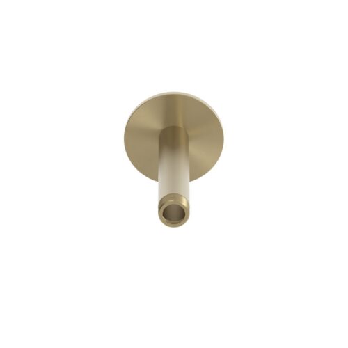 Bras de douche plafond court en metal couleur or fixation durable et resistante