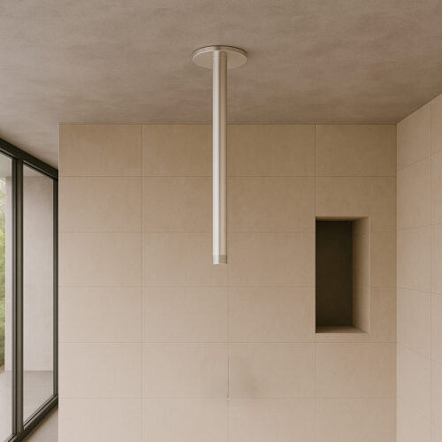 Douche plafond en inox satine 316L 24 cm resistance a la corrosion