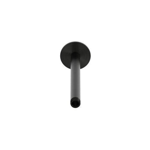 Bras de douche plafond long en metal noir fixation durable et stable