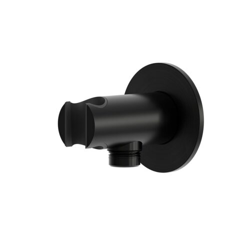 Support mural pour douchette en acier inoxydable 316L noir