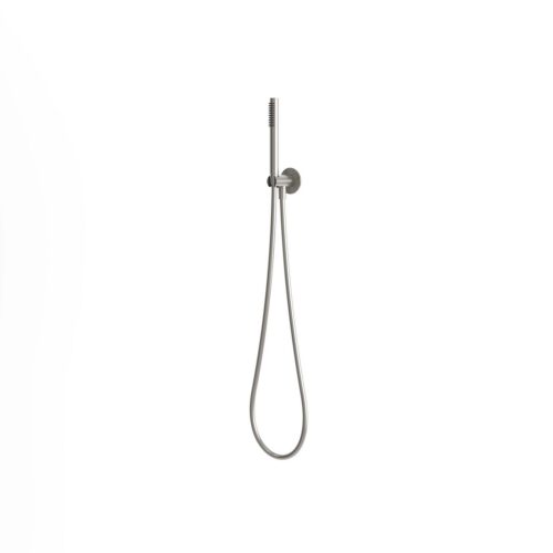 Kit inox satinato en acier 316L avec flexible douchette et support mural
