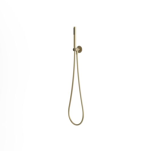 Kit douchette murale flexible or acier inox 316L anticorrosion
