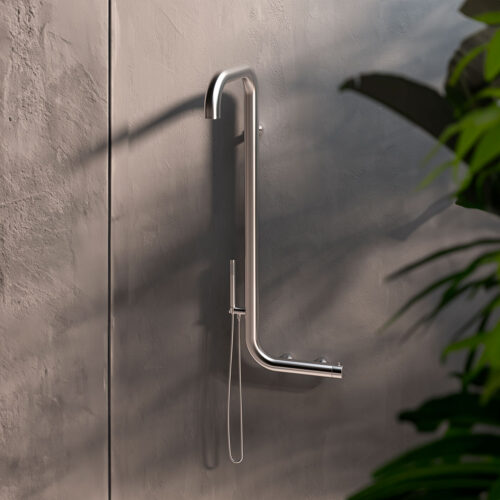 Douche Dexterieur Murale En Inox 316l Sined Arborea