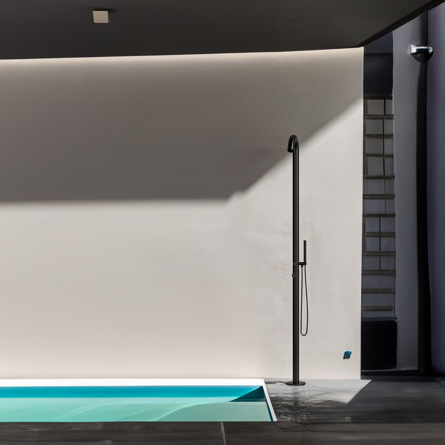 Douche En Acier Inoxydable 316l Pour Usage Exterieur Sined Bosa Nera – Image 3