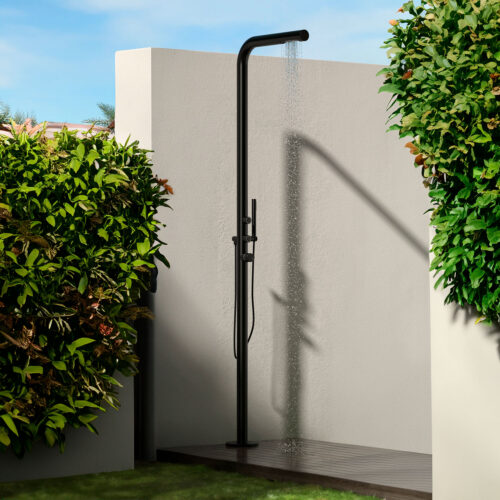 Douche Noire En Acier Inoxydable 136l Haute Qualite Sined Budoni Nera