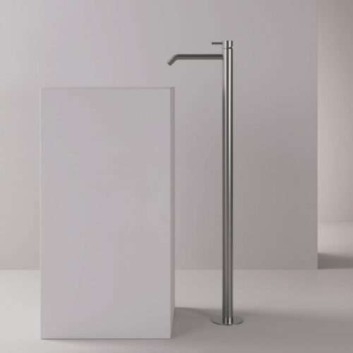Douche sur pied lavabo et baignoire inox acier inox 316L