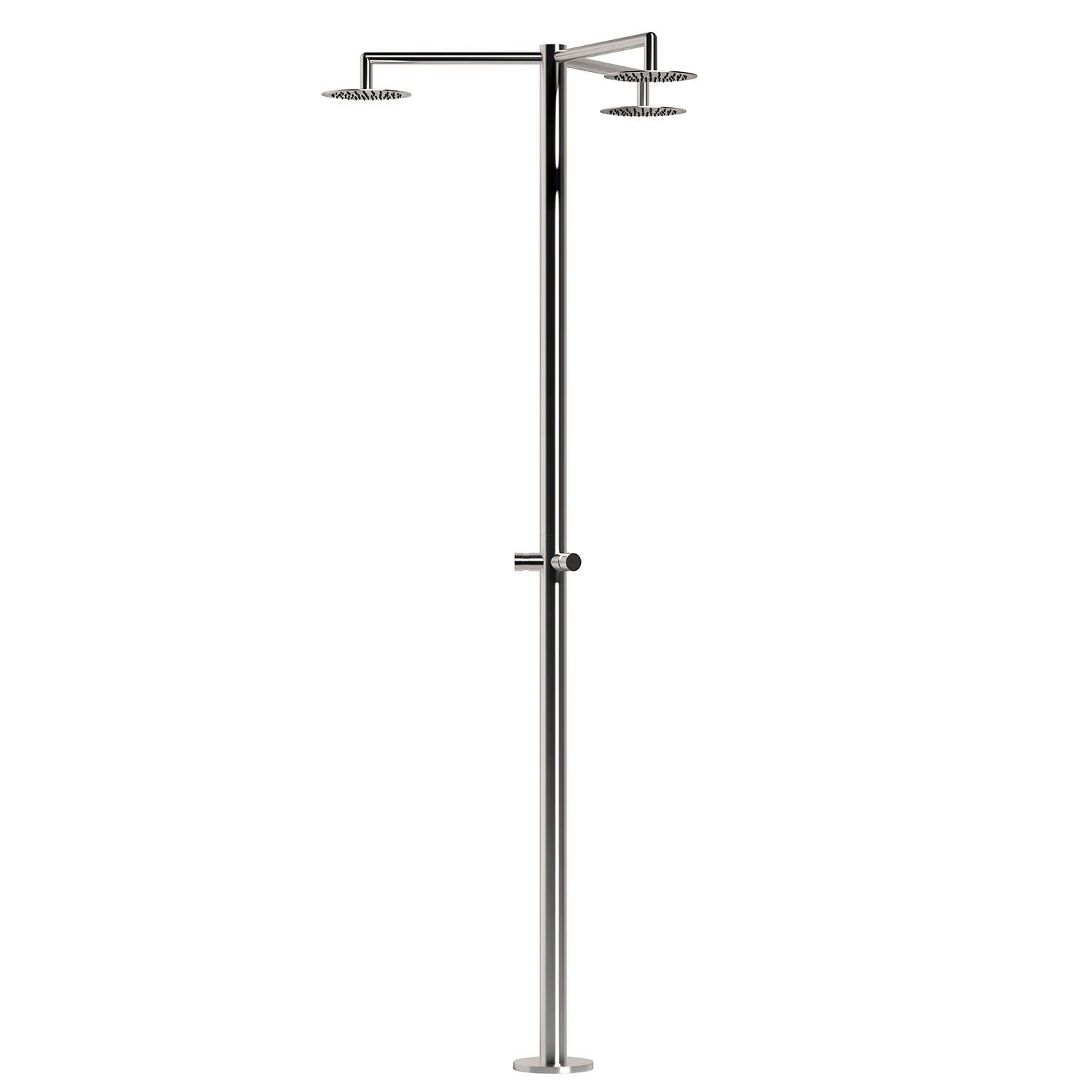 Sined Shower Inox Cerbero 3t Outdoor Cold Water 3 Shower Heads – Image 2