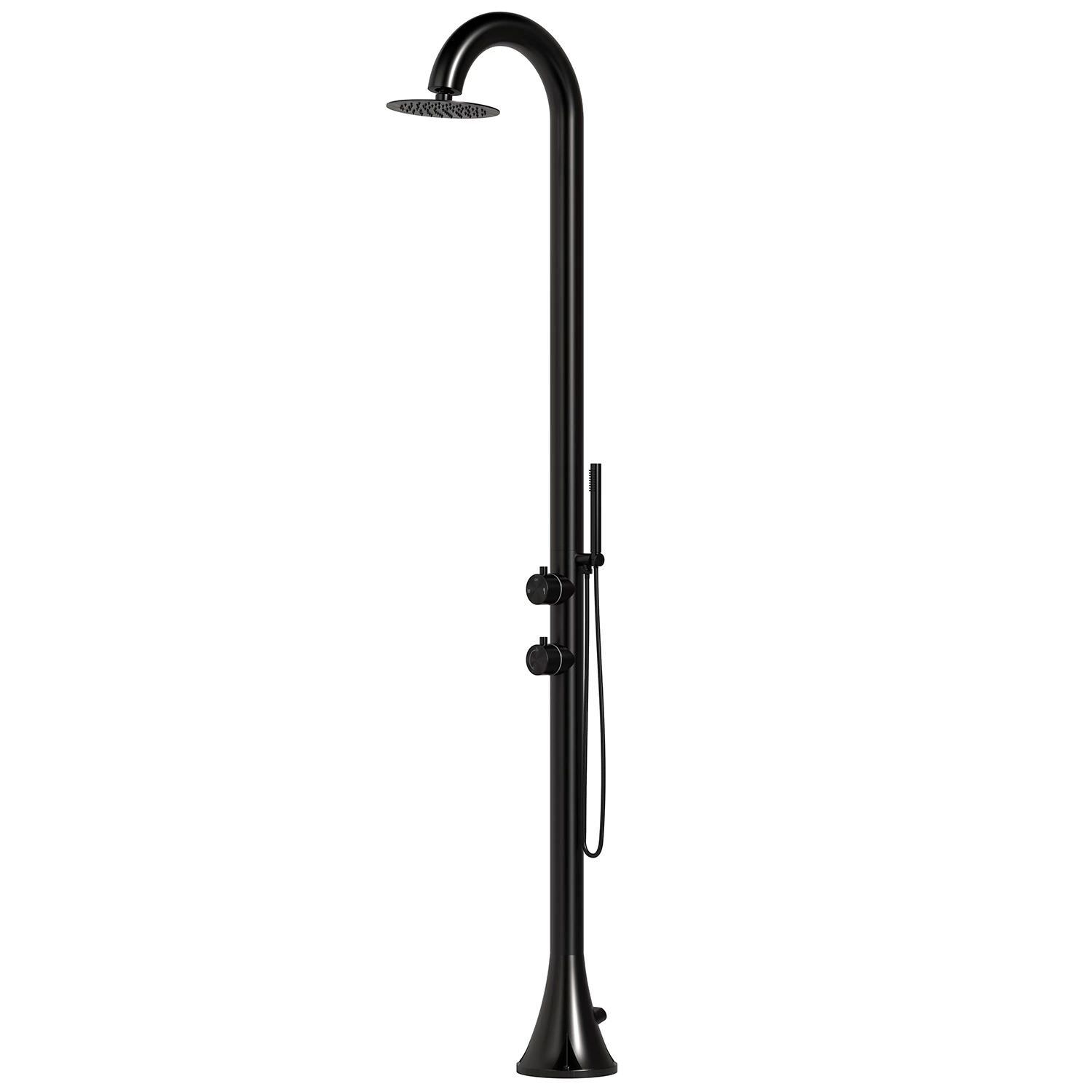 Douche En Acier Inoxydable Noir Avec Douchette Moon d Black – Image 2