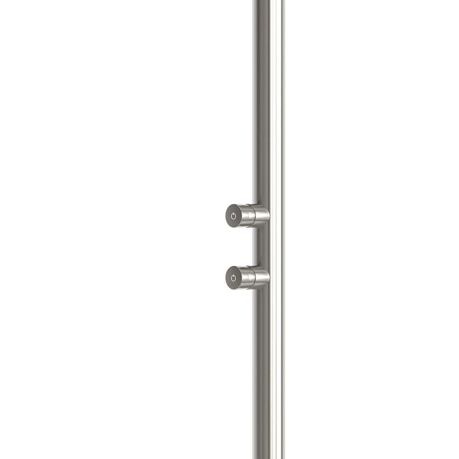 Douche inox 316L satinee a double bouton temporise pour exterieurs et jardins – Image 3