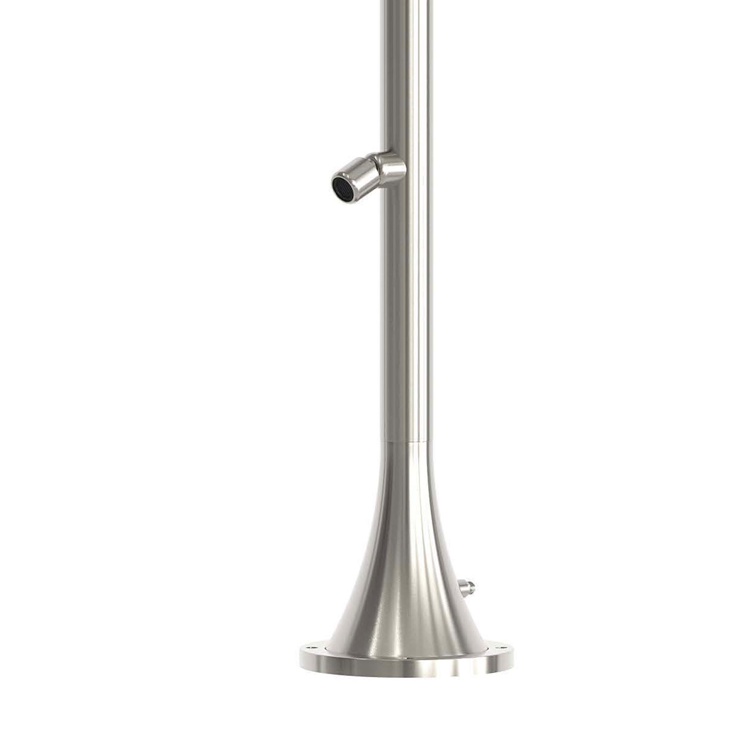 Douche inox 316L satinee a double bouton temporise pour exterieurs et jardins – Image 4