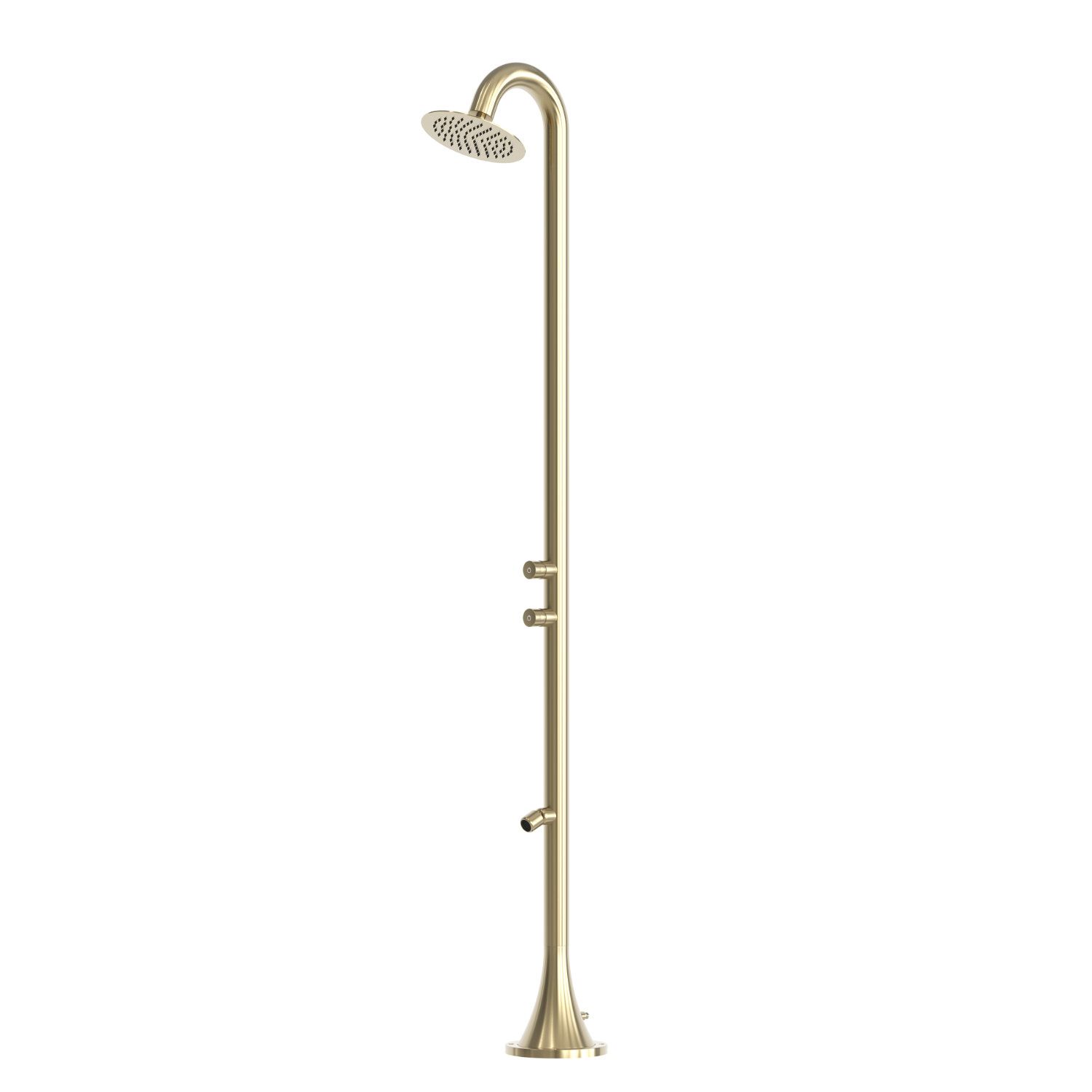 Douche exterieure temporisee or en acier inox 316L eau froide jardinpiscine – Image 2