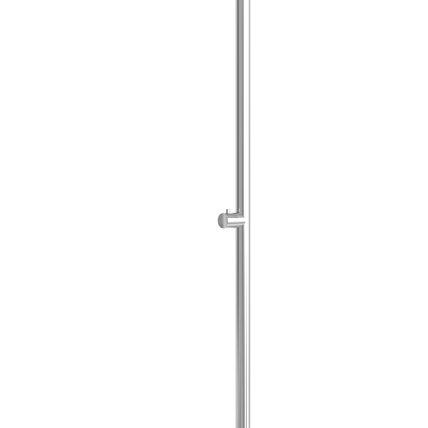 Douche exterieure en acier inox 316 satinee fixation au sol douchette Ø 25 cm – Image 3