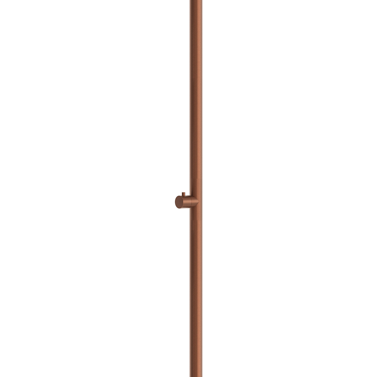Douche exterieure acier inox 316L or rose robinet fixation sol Ø 25 cm – Image 3