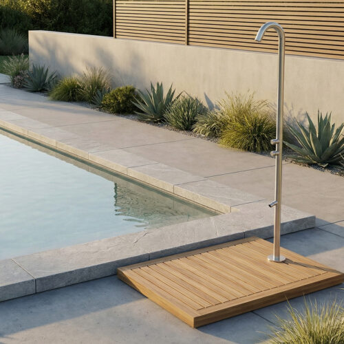 Douche exte233 rieure inox 316L froide inox acier inoxydable 316L