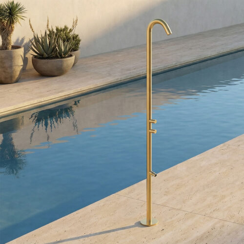 Douche inox 316L dore233 e double sortie