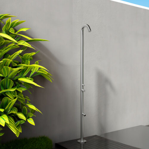 Douche Exterieure a Eau Chaude Et Froide Inox 316l Sined Doccia Quartu