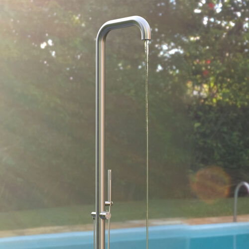 Douche Dexterieur Inox Aisi 316l Et Douche a Main Doccia Sassari Inox