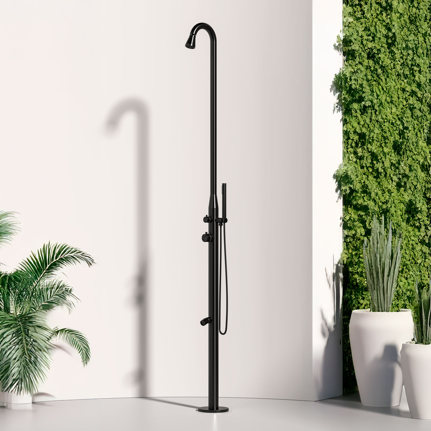 Douches extérieures inox avec douchette