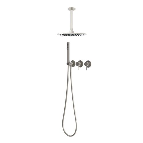 Kit douche plafond 30 cm eau froide inox acier inoxydable 316L