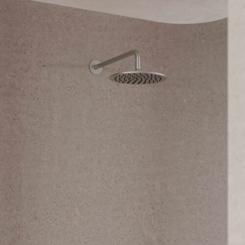 Kit Douche Murale 30 cm en Acier Inox 316L Satine Resistant a la Corrosion