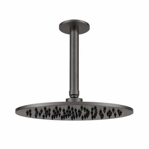 Kit douche plafond 25 cm acier inox 316L finition canna fucile resistant corrosion