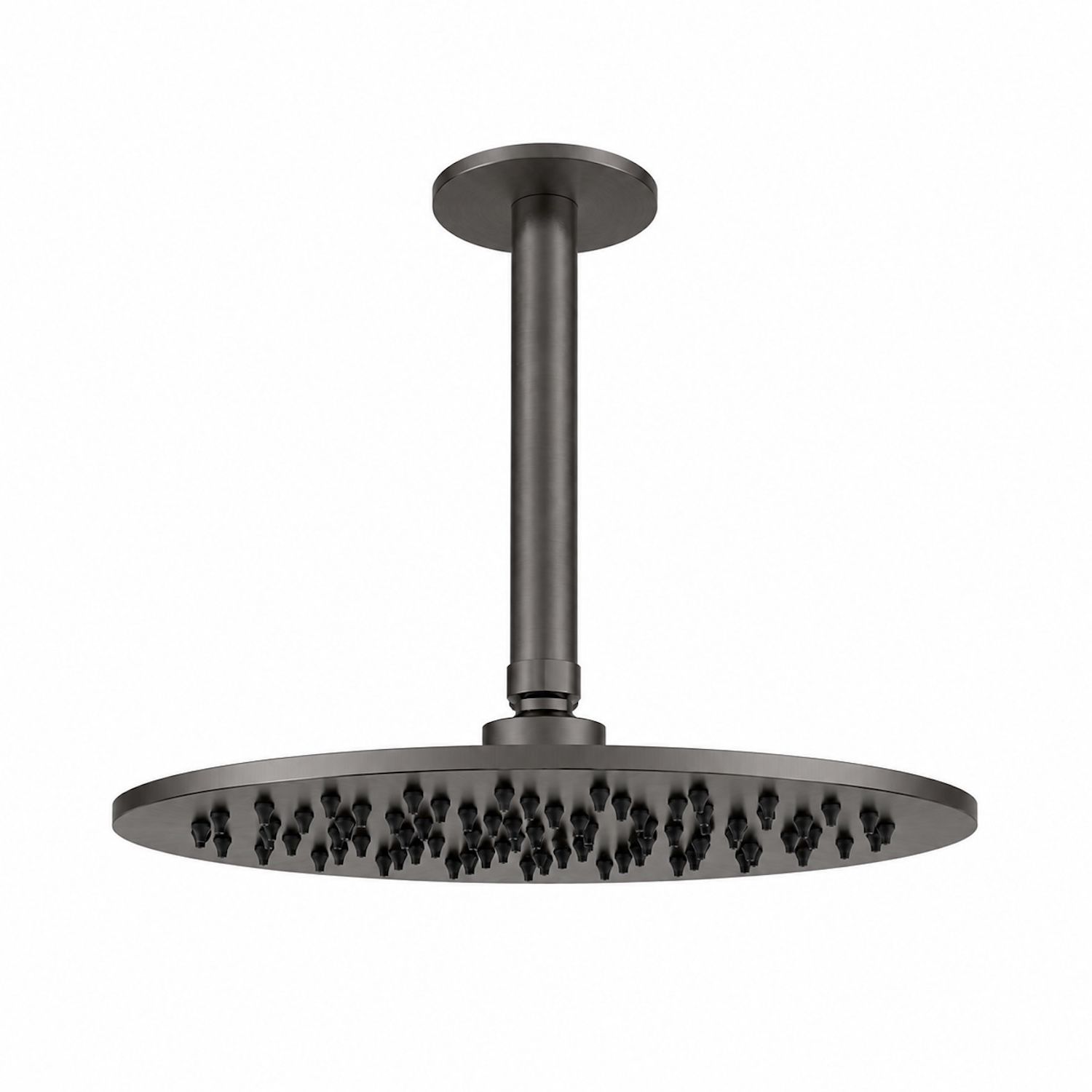 Kit douche plafond 25 cm acier inox 316L finition canna fucile resistant corrosion