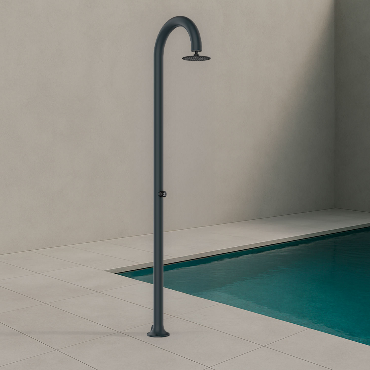 Douche a Eau Froide Temporisee En Aluminium Sined Luna Timer Grigia – Image 6