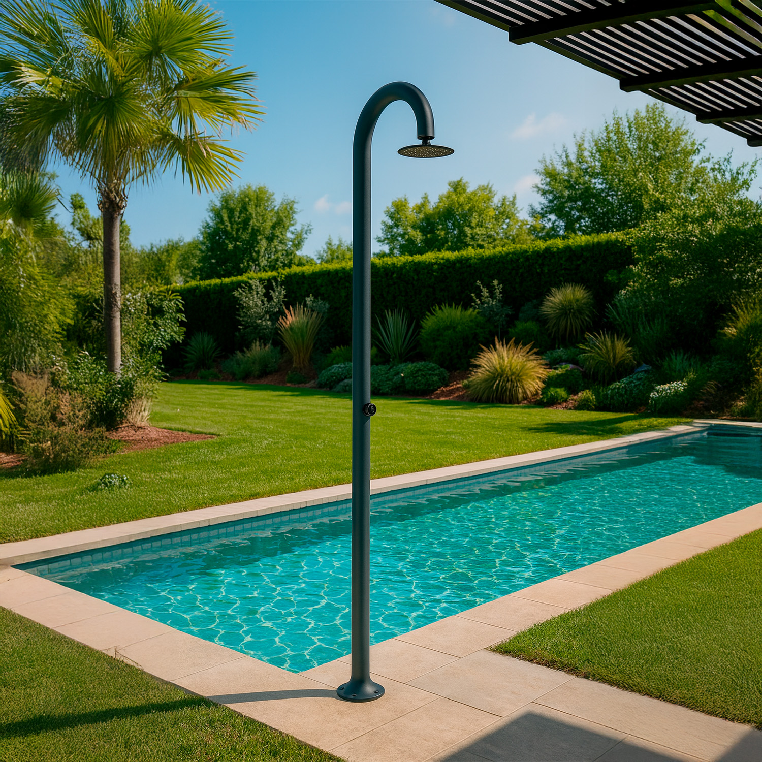 Douche a Eau Froide Temporisee En Aluminium Sined Luna Timer Grigia – Image 7