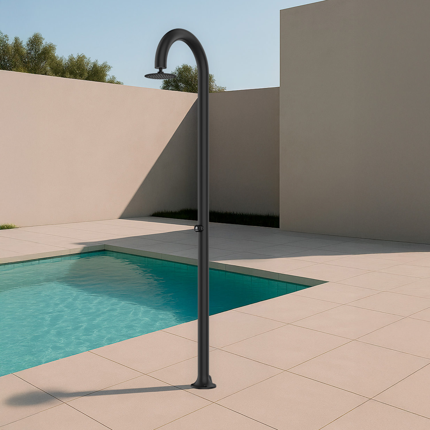 Douche a Eau Froide Temporisee En Aluminium Sined Luna Timer Black – Image 6