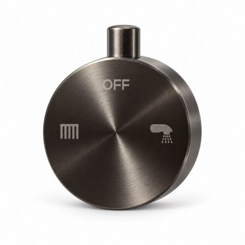 Poignee de deviateur de douche en inox 316L canon de fusil