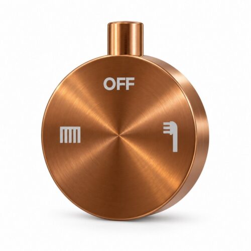 Poignee de rechange pour inverseur de douche inox 316L or rose