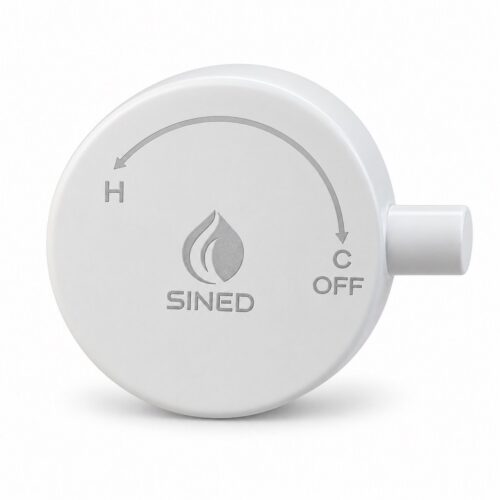 Poignee de rechange pour mitigeur de douche en inox 316L blanc