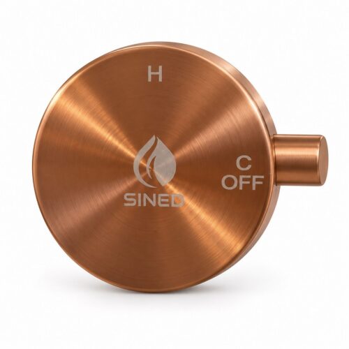 Poignee de rechange pour mitigeur de douche inox 316L or rose
