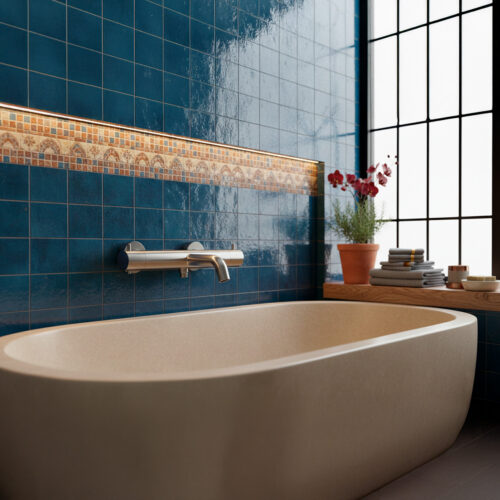 Mitigeur mural baindouche en inox satinee 316L resistant et moderne
