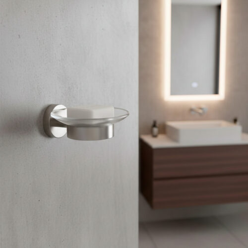 Porta savon mural en acier inoxydable 316L satin resistant a la corrosion