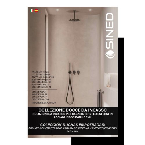 Catalogue multicolore en papier – douches robinetterie et baignoires