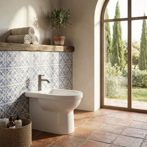 Mitigeur bidet acier inoxydable 316L finition canon de fusil
