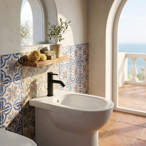 Robinet melangeur bidet noir en acier inox 316L finition mate durable et moderne