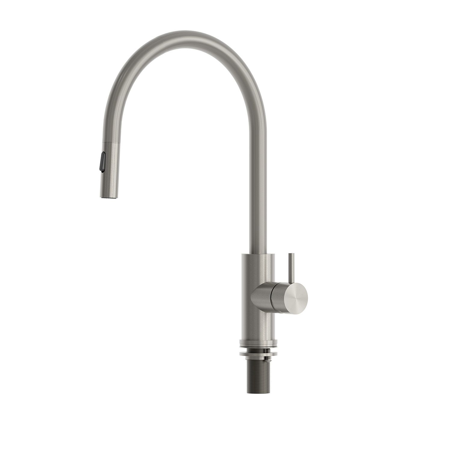 Mitigeur evier inox 316L couleur canne fusil avec douchette extractible et flexible 45 cm – Image 2