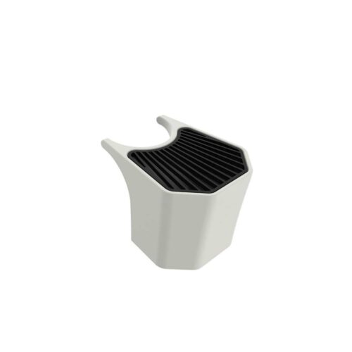 Seau blanc en polyethylene HD pour fontaine de jardin usage marin