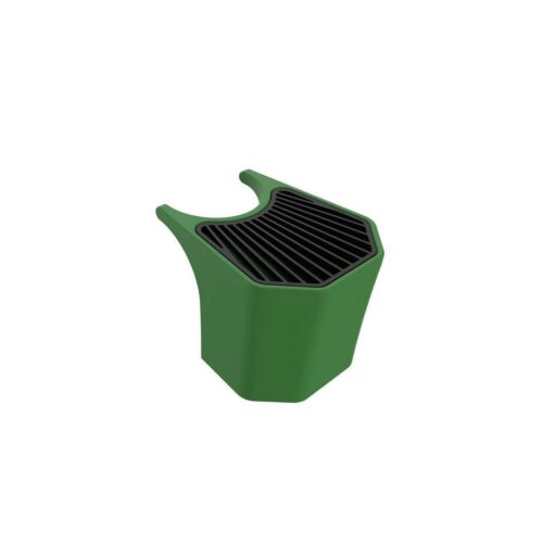 Seau vert pour fontaine de jardin en polyethylene HD adapte au milieu marin