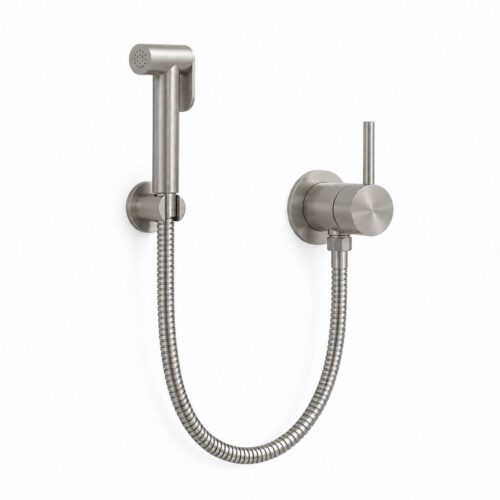 Set douchette flexible en acier inoxydable finition soignee resistant corrosion