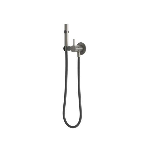 Set douchette flexible vert en acier inox 316L avec pommeau couleur vert durable