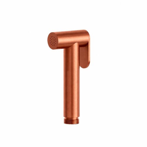 Douchette de bidet en acier inox 316L or rose avec jet a bouton onoff