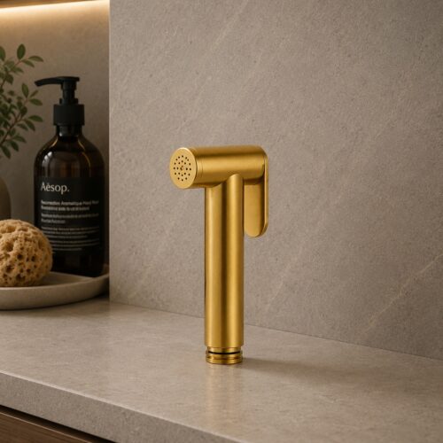 Doccette bidet or acier inox 316L finition premium anticorrosion