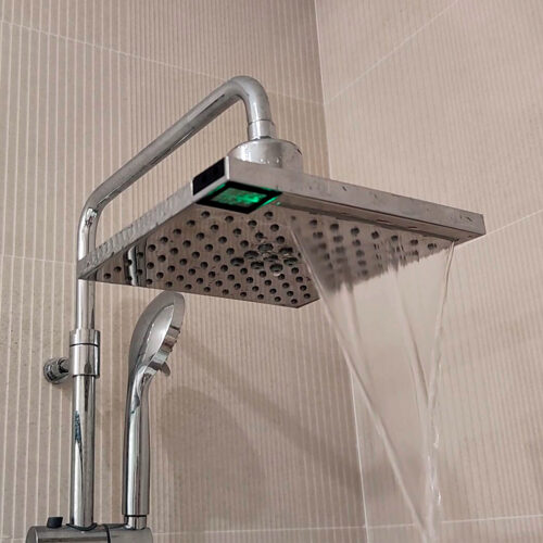 Square Douche De Tête Avec Lumiere Led Sined Led 5
